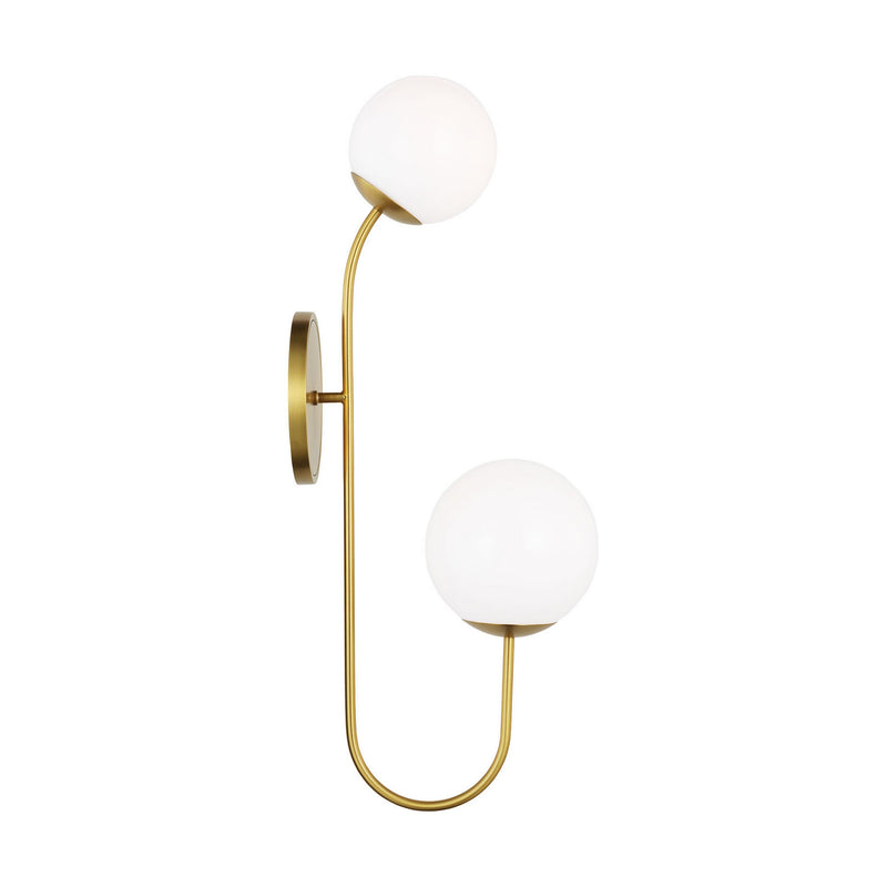 Visual Comfort Studio KSW1142BBS LED Wall Sconce, Burnished Brass