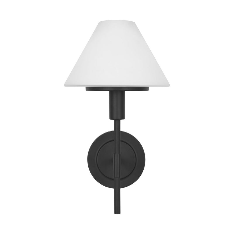 Generation Lighting GLW1011MBK Wall Sconce, Midnight Black
