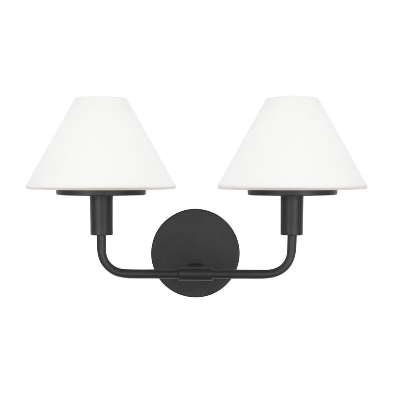 Generation Lighting GLW1022MBK Wall Sconce, Midnight Black
