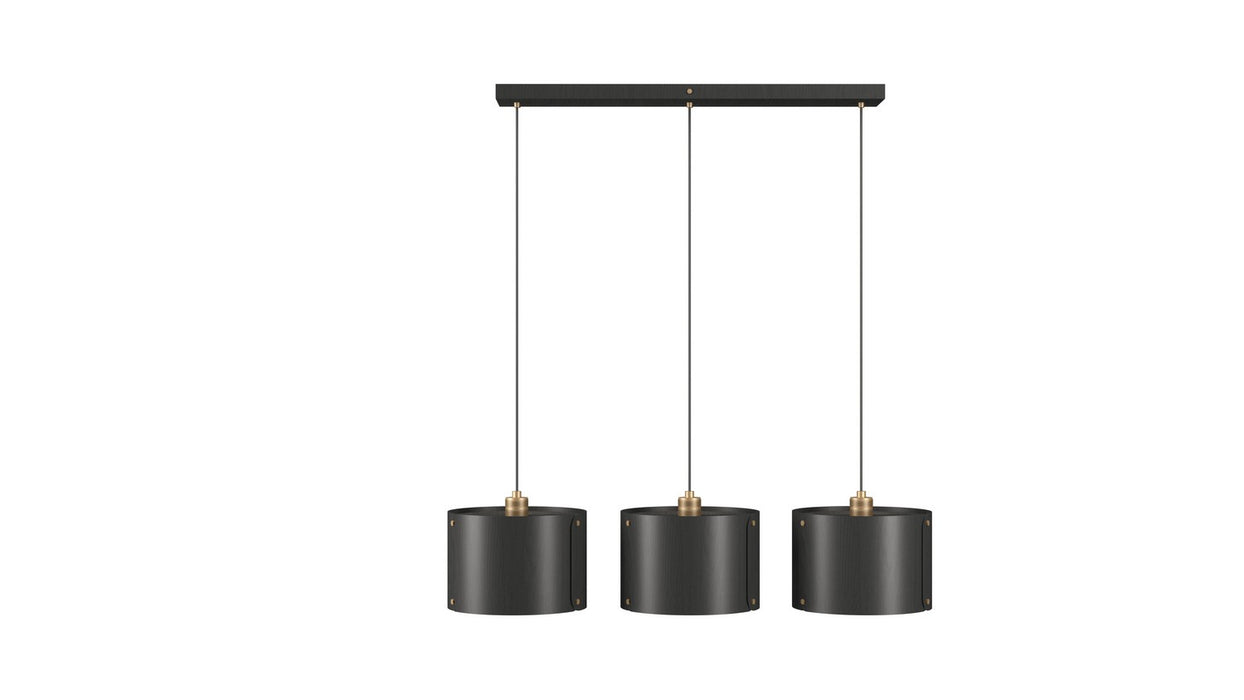Accord Lighting 1542.50 Three Light Pendant, Organic Grey