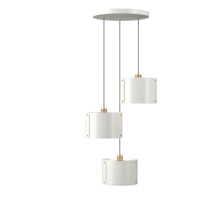 Accord Lighting 1543.47 Three Light Pendant, Organic White