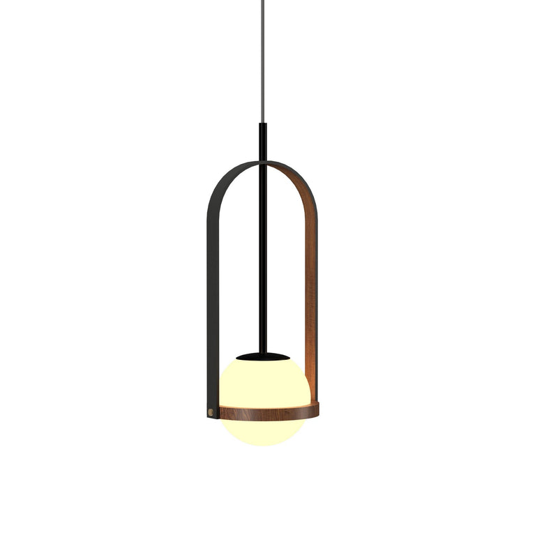 Accord Lighting 1544.06 One Light Pendant, Imbuia