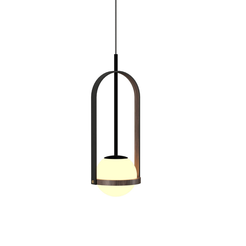 Accord Lighting 1544.18 One Light Pendant, American Walnut