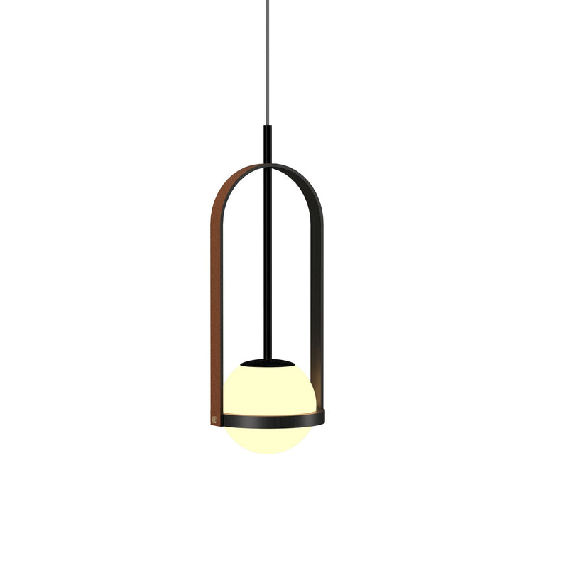 Accord Lighting 1544.44 One Light Pendant, Charcoal
