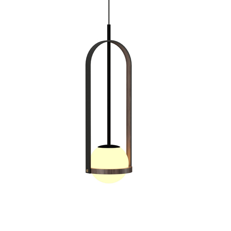 Accord Lighting 1545.18 One Light Pendant, American Walnut
