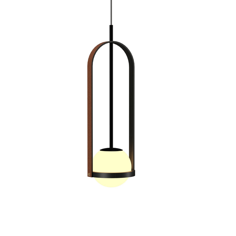 Accord Lighting 1545.44 One Light Pendant, Charcoal