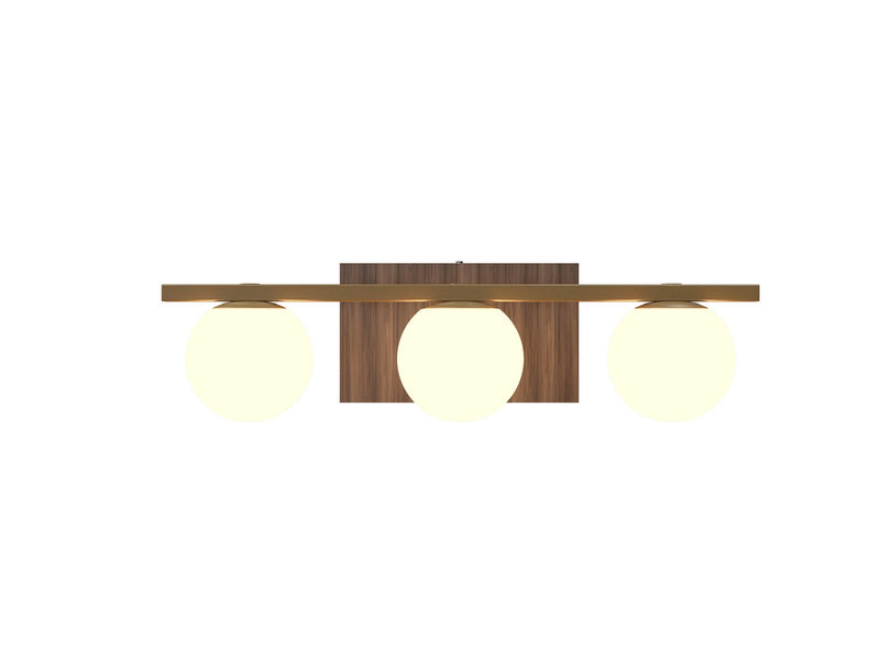 Accord Lighting 4207.18 Three Light Wall Lamp, American Walnut