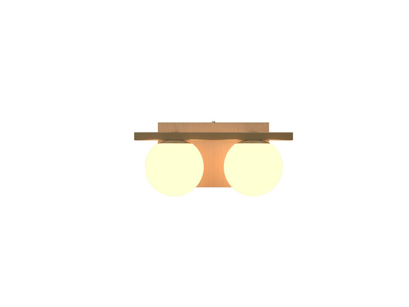 Accord Lighting 4210.34 Two Light Wall Lamp, Maple
