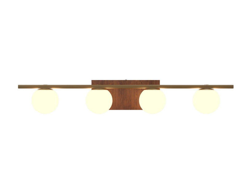 Accord Lighting 4211.06 Four Light Wall Lamp, Imbuia