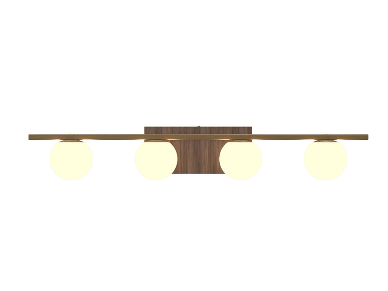 Accord Lighting 4211.18 Four Light Wall Lamp, American Walnut