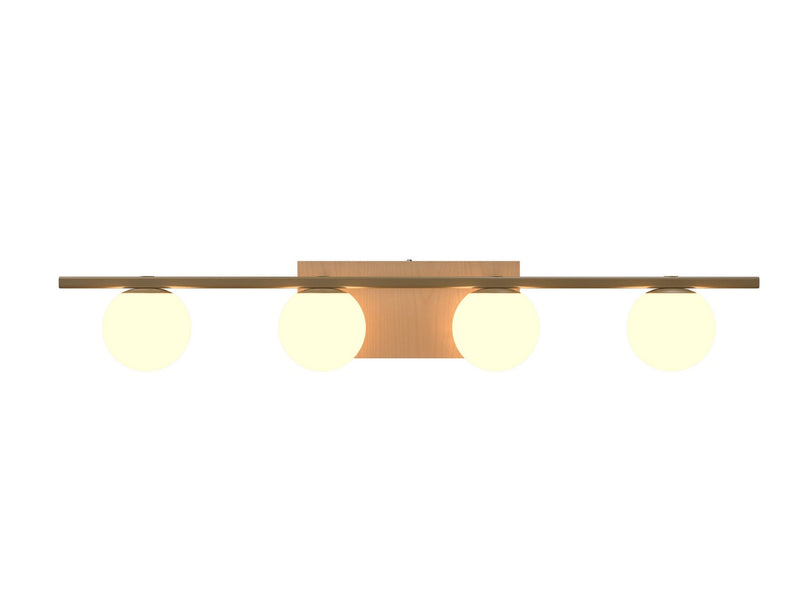 Accord Lighting 4211.34 Four Light Wall Lamp, Maple