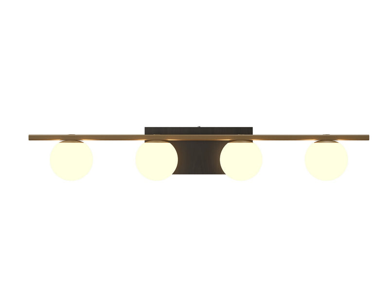 Accord Lighting 4211.44 Four Light Wall Lamp, Charcoal