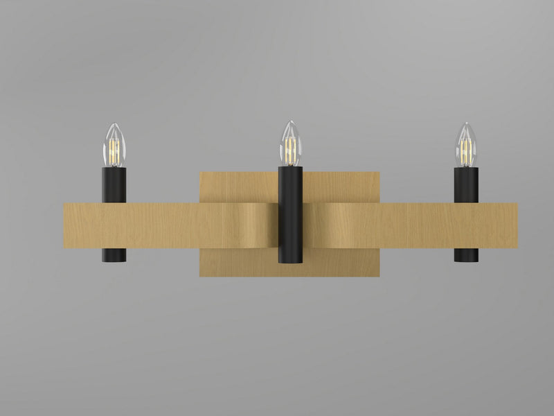 Accord Lighting 4212.49 Three Light Wall Lamp, Organic Gold