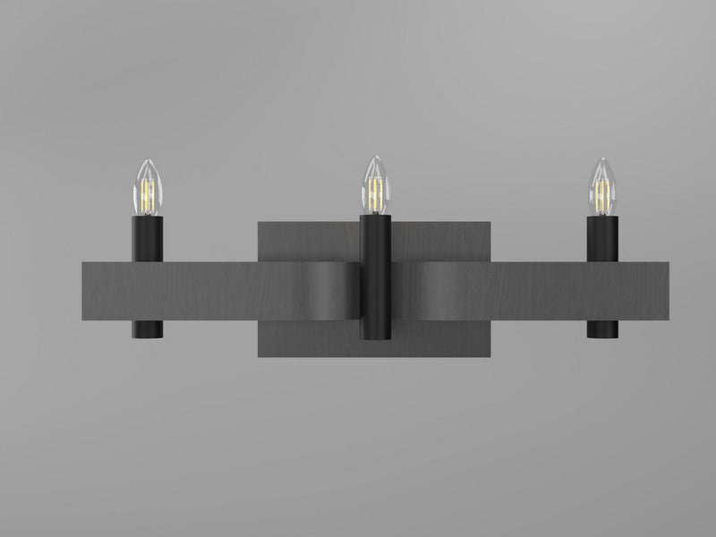 Accord Lighting 4212.50 Three Light Wall Lamp, Organic Grey