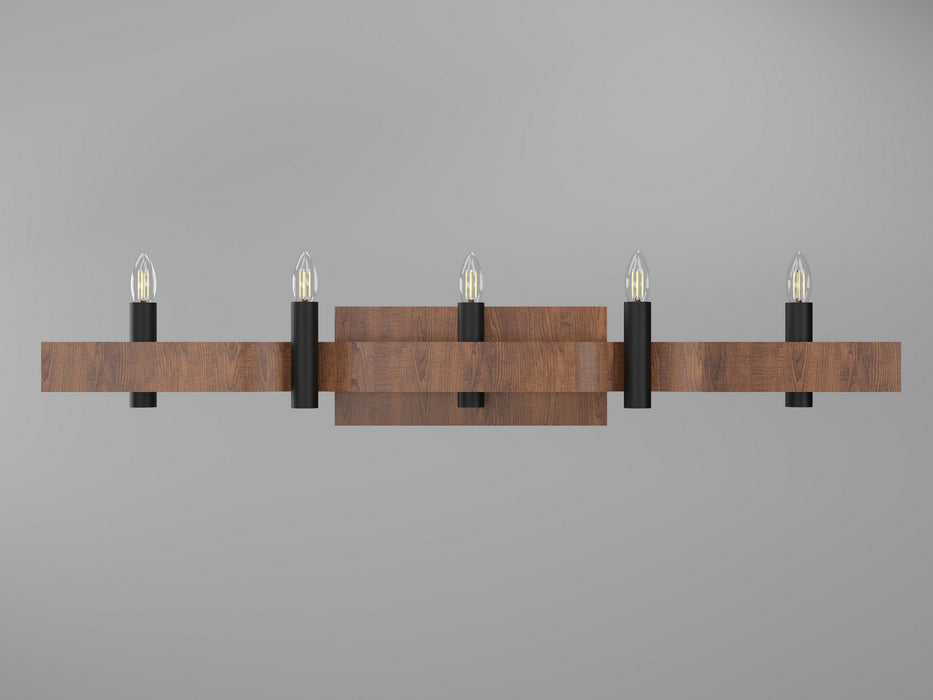 Accord Lighting 4214.06 Four Light Wall Lamp, Imbuia