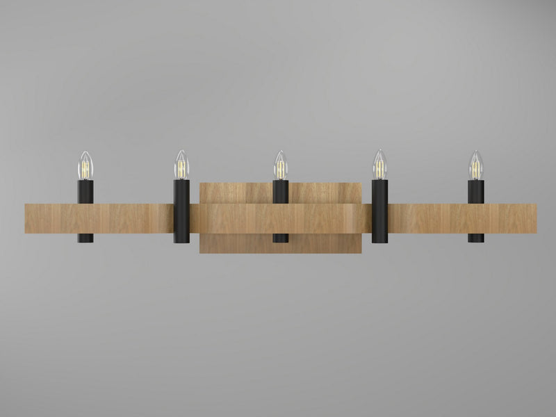 Accord Lighting 4214.09 Four Light Wall Lamp, Louro Freijo