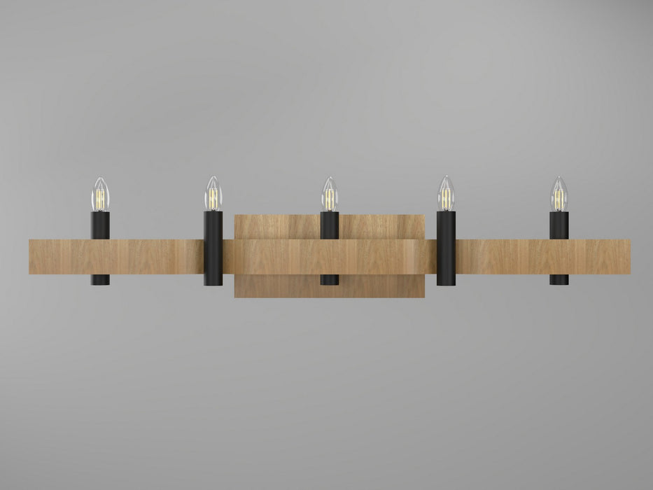 Accord Lighting 4214.09 Four Light Wall Lamp, Louro Freijo