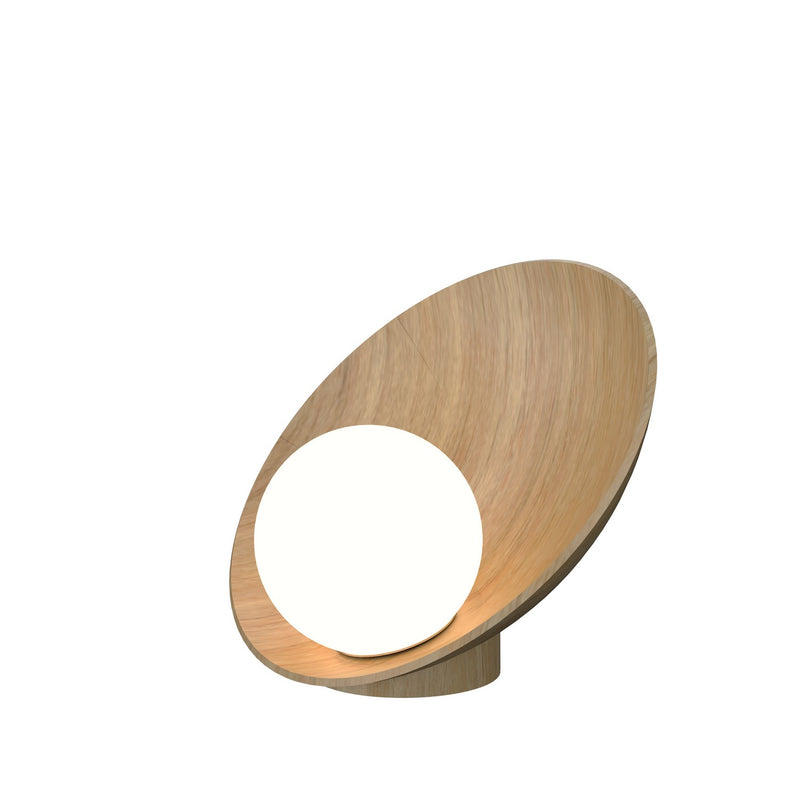 Accord Lighting 7102.09 One Light Table Lamp, Louro Freijo