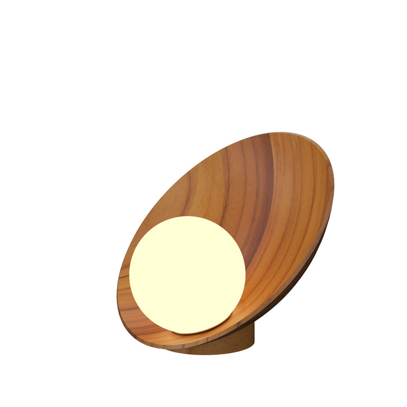 Accord Lighting 7102.12 One Light Table Lamp, Teak