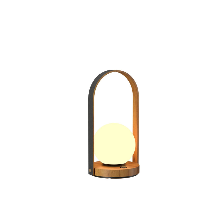 Accord Lighting 7104.12 One Light Table Lamp, Teak