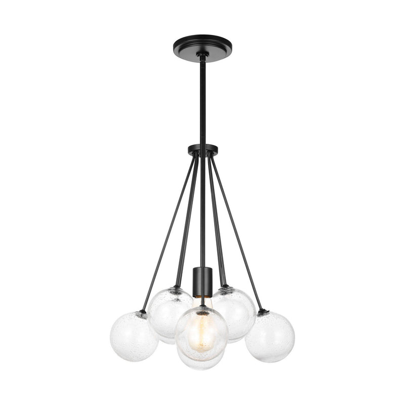 Visual Comfort Studio 6514301-112 One Light Pendant, Midnight Black