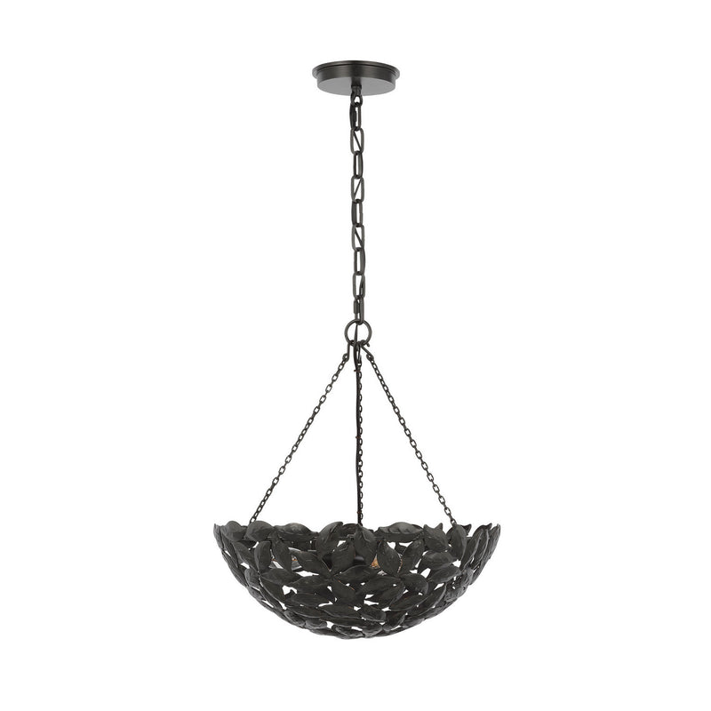 Visual Comfort Studio AP1193AI Six Light Pendant, Aged Iron