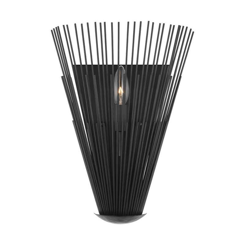 Visual Comfort Studio AW1101AI Three Light Pocket Sconce, Aged Iron