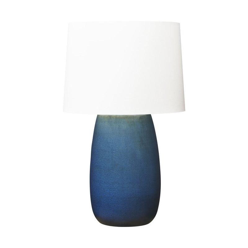 Visual Comfort Studio BT1081DOC1 One Light Table Lamp, Deep Ocean Crackle