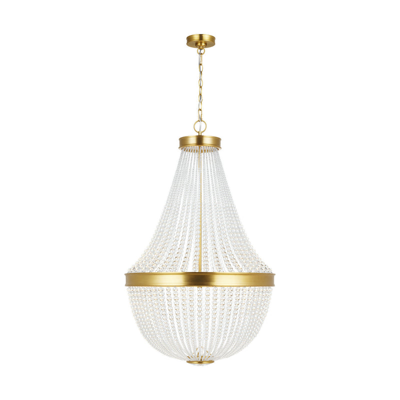 Visual Comfort Studio CC14812BBS 12 Light Chandelier, Burnished Brass