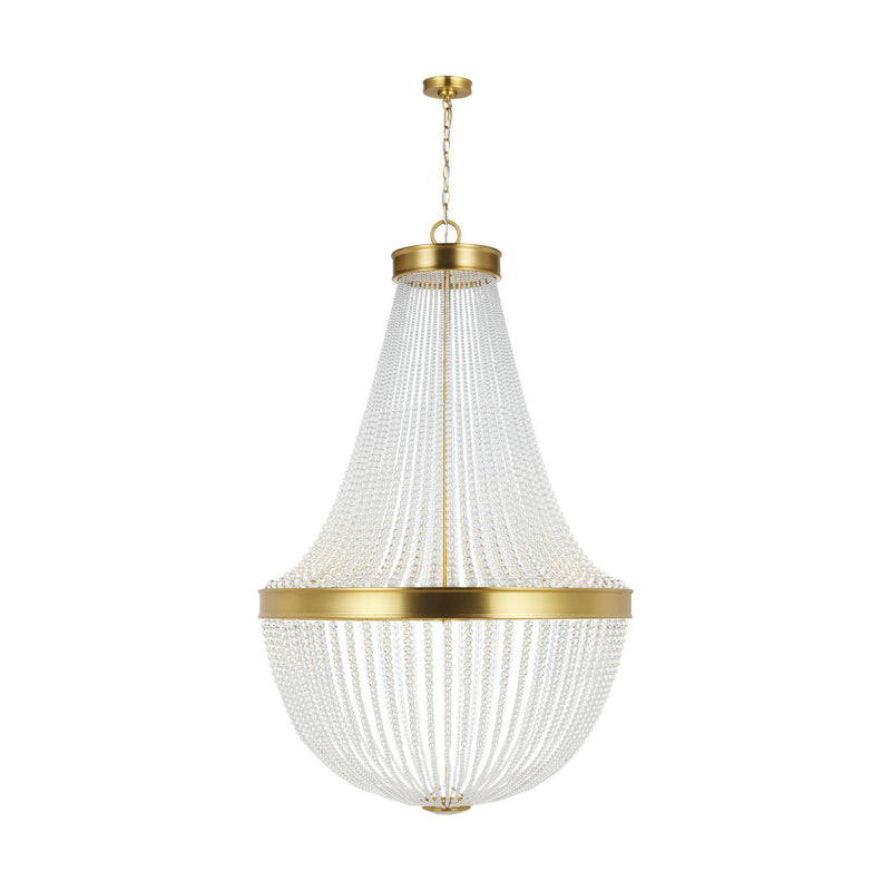 Visual Comfort Studio CC14912BBS 12 Light Chandelier, Burnished Brass