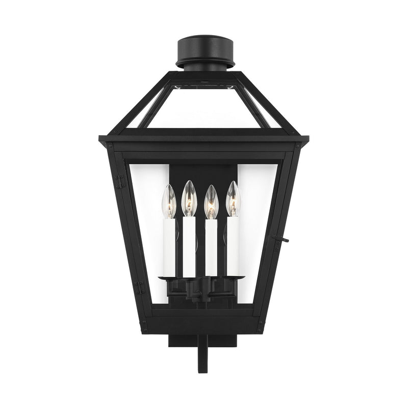 Visual Comfort Studio CO1364TXB Four Light Lantern, Textured Black