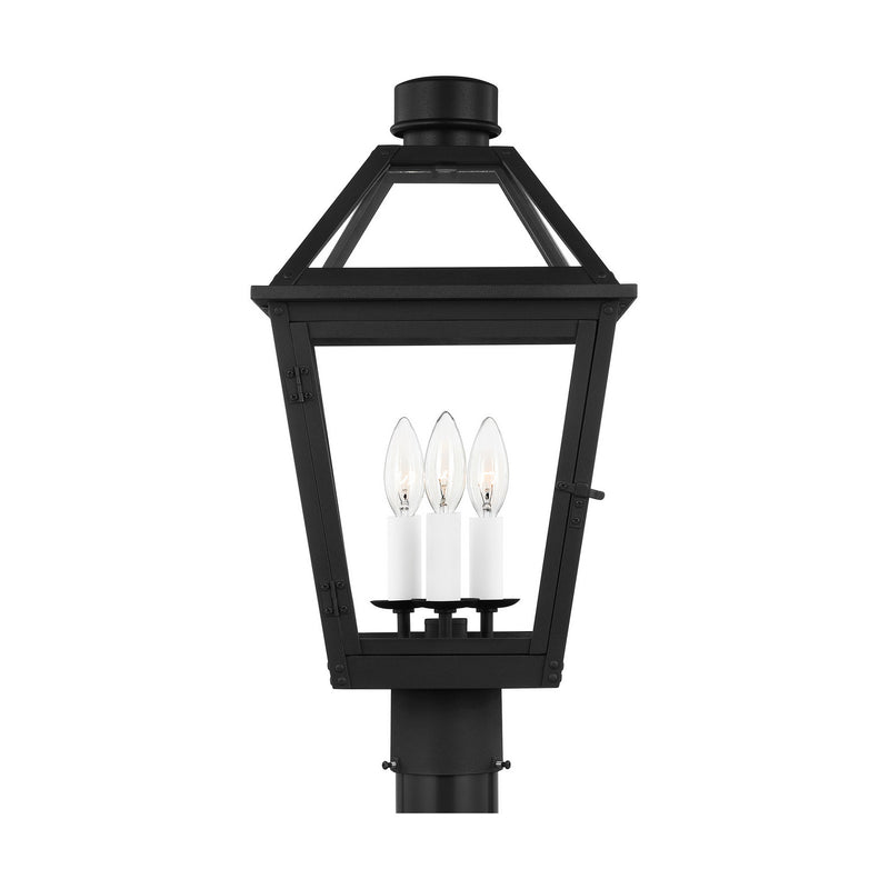 Visual Comfort Studio CO1413TXB Three Light Post Mount, Textured Black