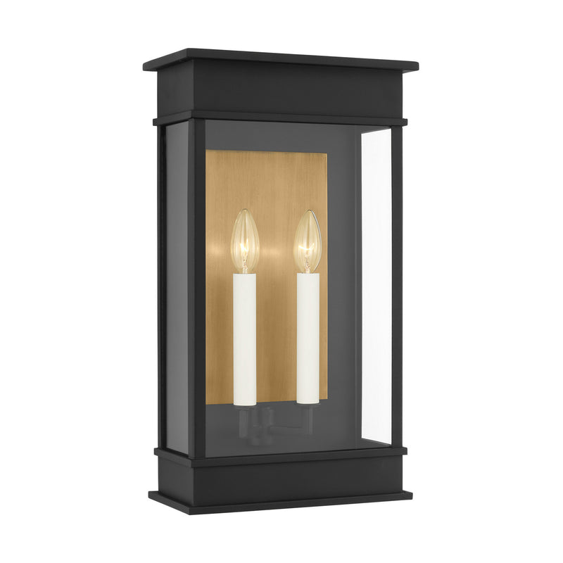 Visual Comfort Studio CO1472TXB Two Light Outdoor Wall Sconce, Textured Black
