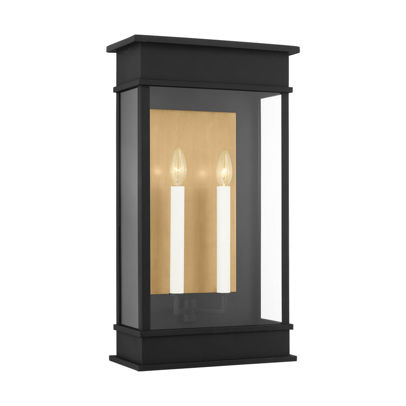Visual Comfort Studio CO1482TXB Two Light Outdoor Wall Sconce, Textured Black