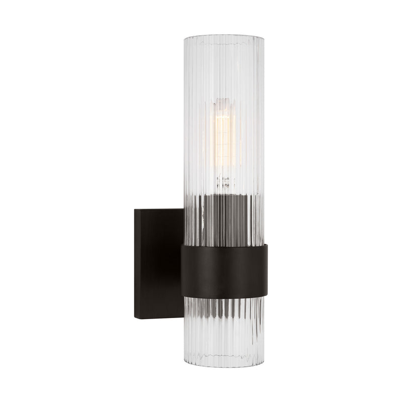 Visual Comfort Studio CV1021AI One Light Bath Vanity, Aged Iron