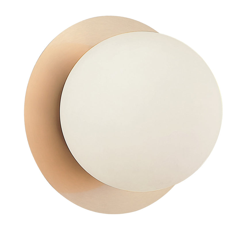Matteo Lighting WX41711CG LED Wall Sconce/Ceiling Mount, Aged Gold Brass