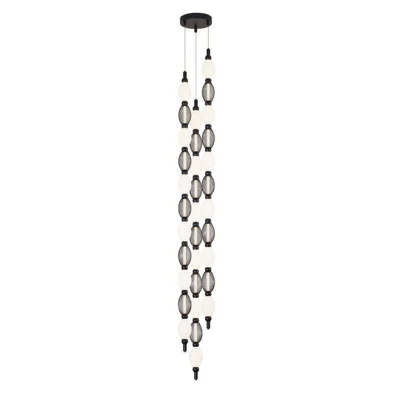 Matteo Lighting C37103BK LED Pendant, Black
