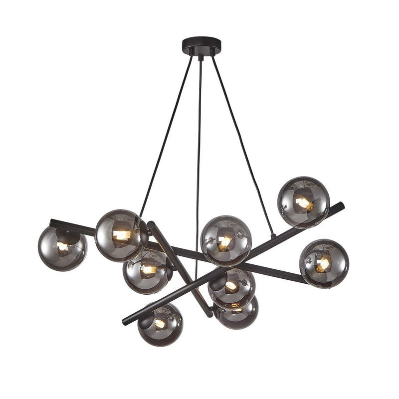 Artcraft AC11979SM Nine Light Chandelier, Matte Black