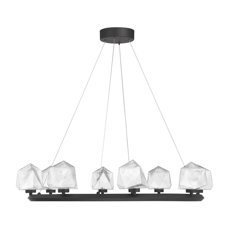 Savoy House 1-1238-8-89 LED Chandelier, Matte Black