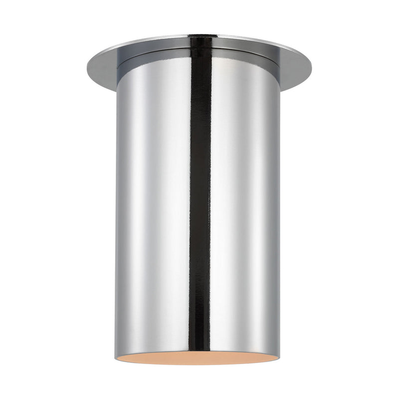Visual Comfort Studio DJF1021CH One Light Flush Mount, Chrome