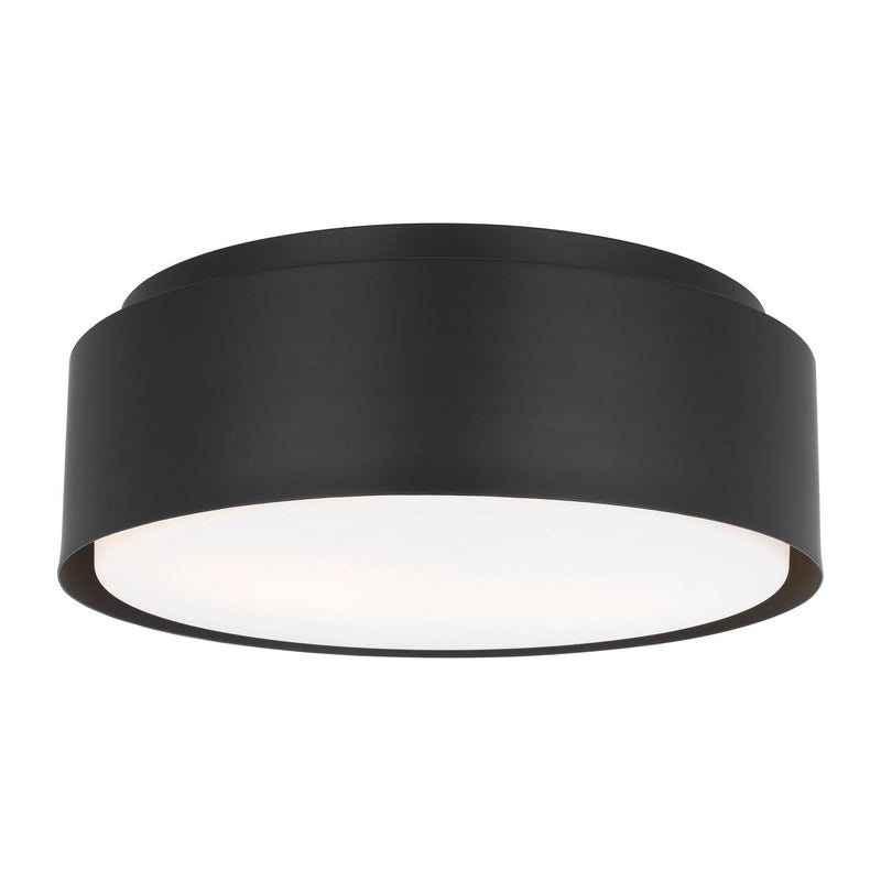 Visual Comfort Studio DJF1042MBK Two Light Flush Mount, Midnight Black