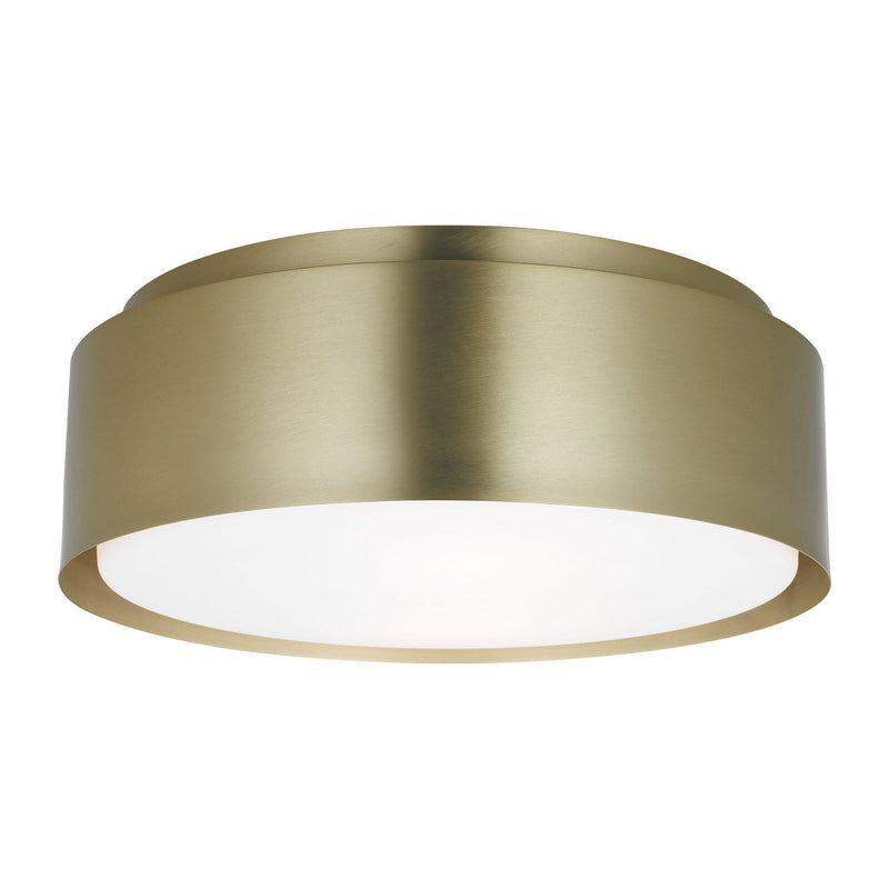 Visual Comfort Studio DJF1042SB Two Light Flush Mount, Satin Brass
