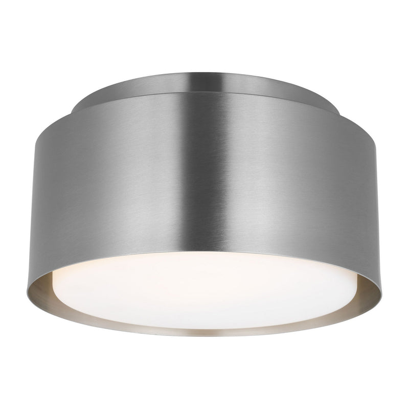 Visual Comfort Studio DJF1051BS One Light Flush Mount, Brushed Nickel