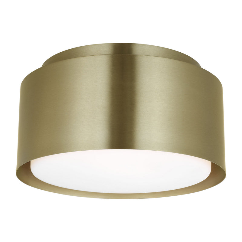 Visual Comfort Studio DJF1051SB One Light Flush Mount, Satin Brass