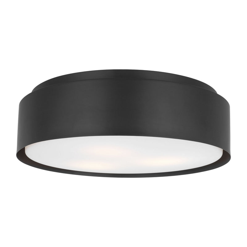 Visual Comfort Studio DJF1063MBK Three Light Flush Mount, Midnight Black