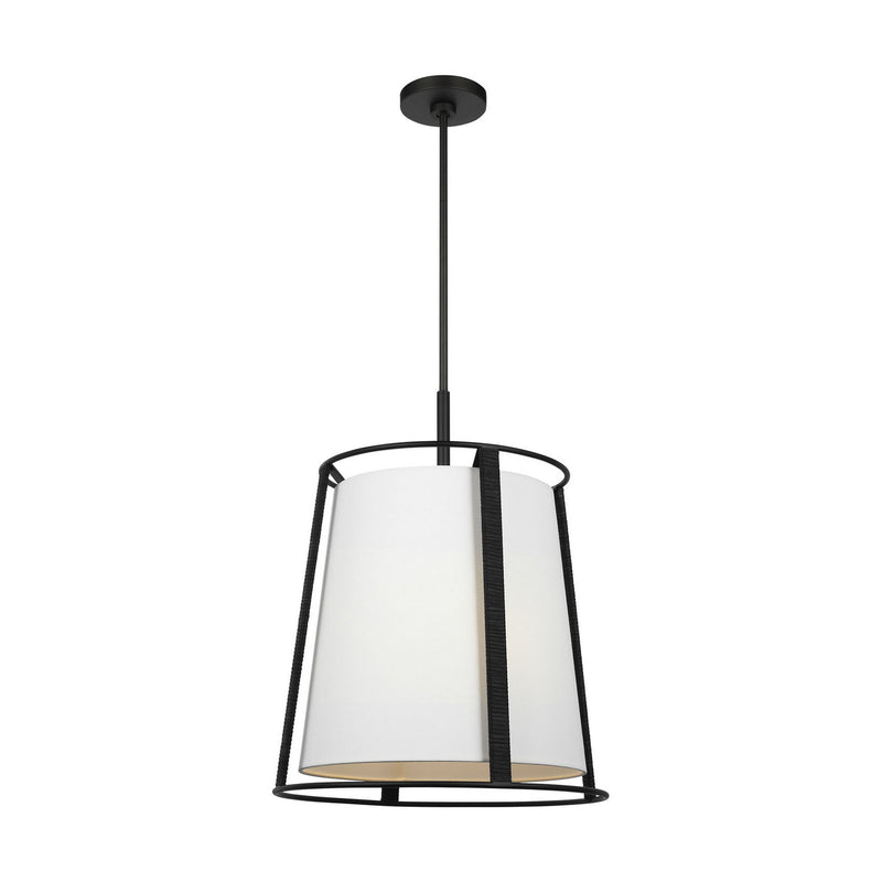 Visual Comfort Studio DJP1002MBK Two Light Pendant, Midnight Black