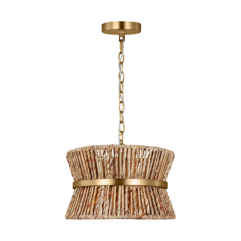 Visual Comfort Studio DJP1052SB Two Light Pendant, Satin Brass