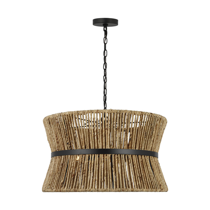 Visual Comfort Studio DJP1063MBK Three Light Pendant, Midnight Black