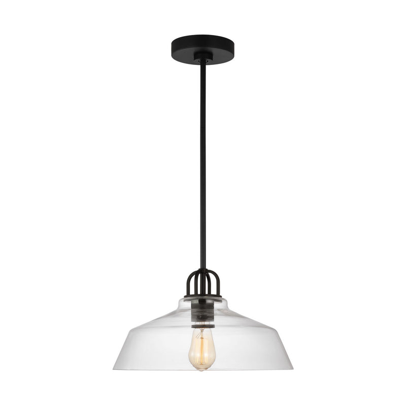Visual Comfort Studio DJP1121MBK One Light Pendant, Midnight Black