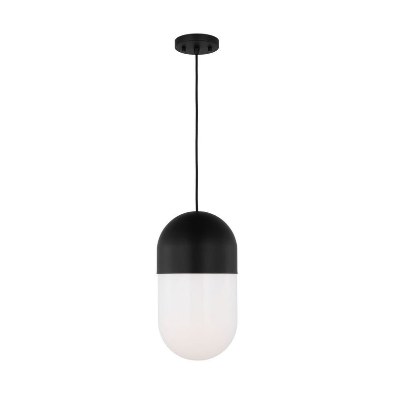 Visual Comfort Studio DJP1141MBK One Light Pendant, Midnight Black